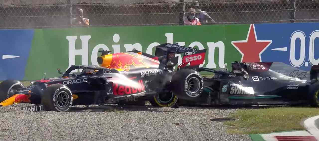 L'incidente tra Hamilton e Verstappen