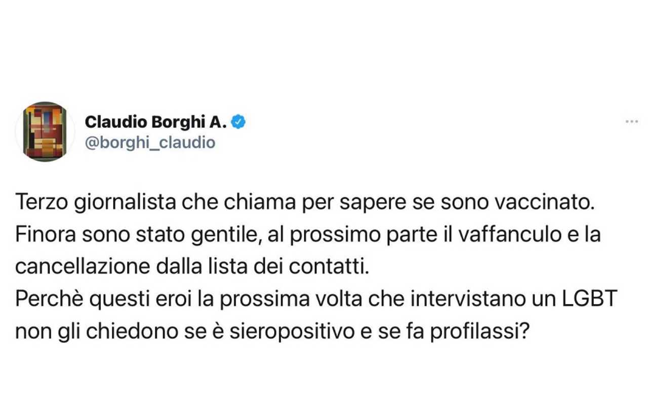 Borghi tweet