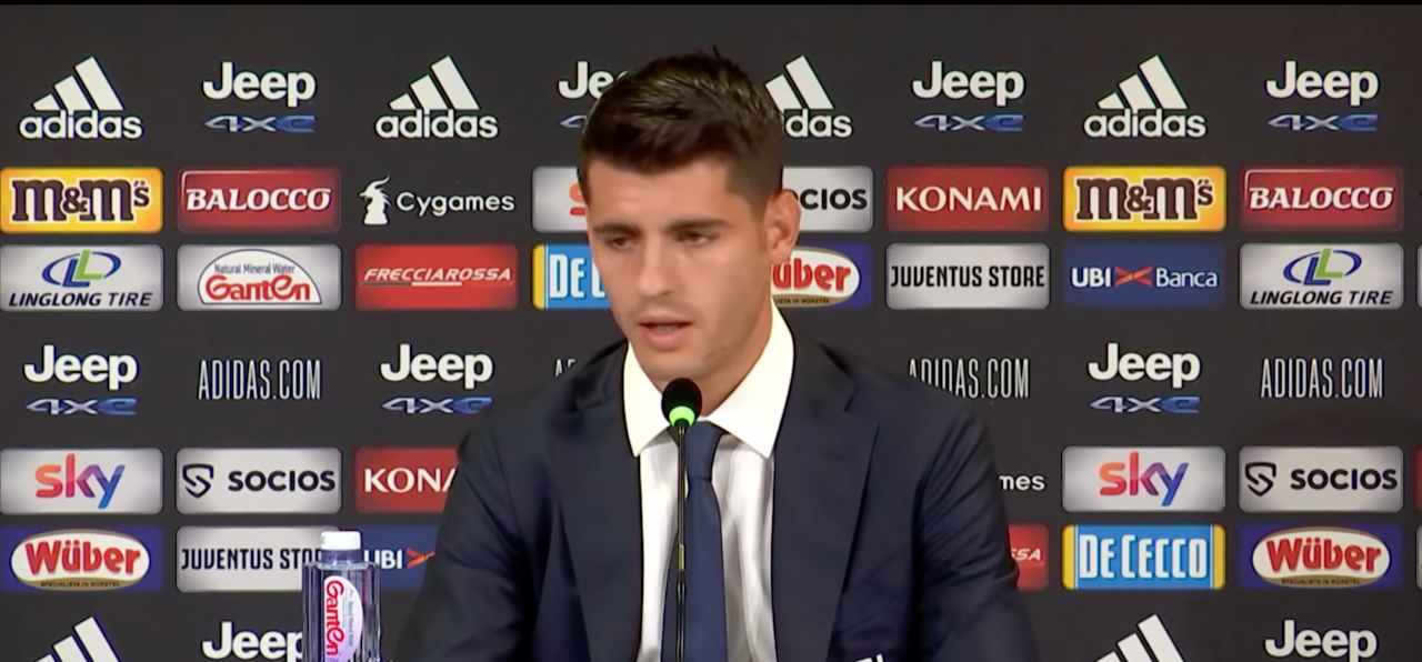 Alvaro Morata, attaccante spagnolo della Juventus