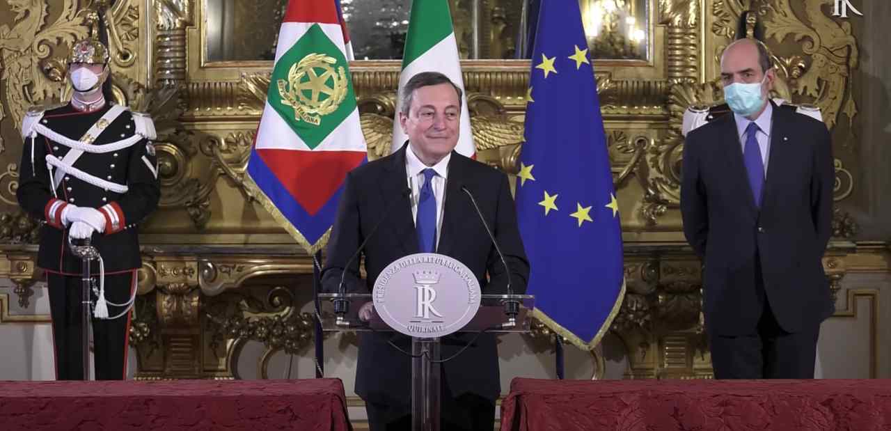 Il Presidente del Consiglio Mario Draghi 