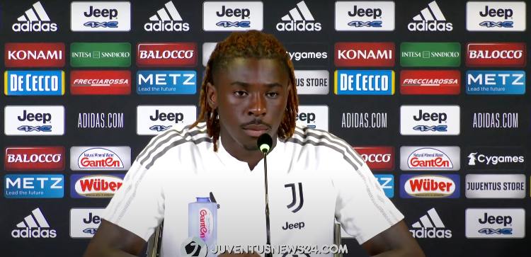 Moise Kean in conferenza