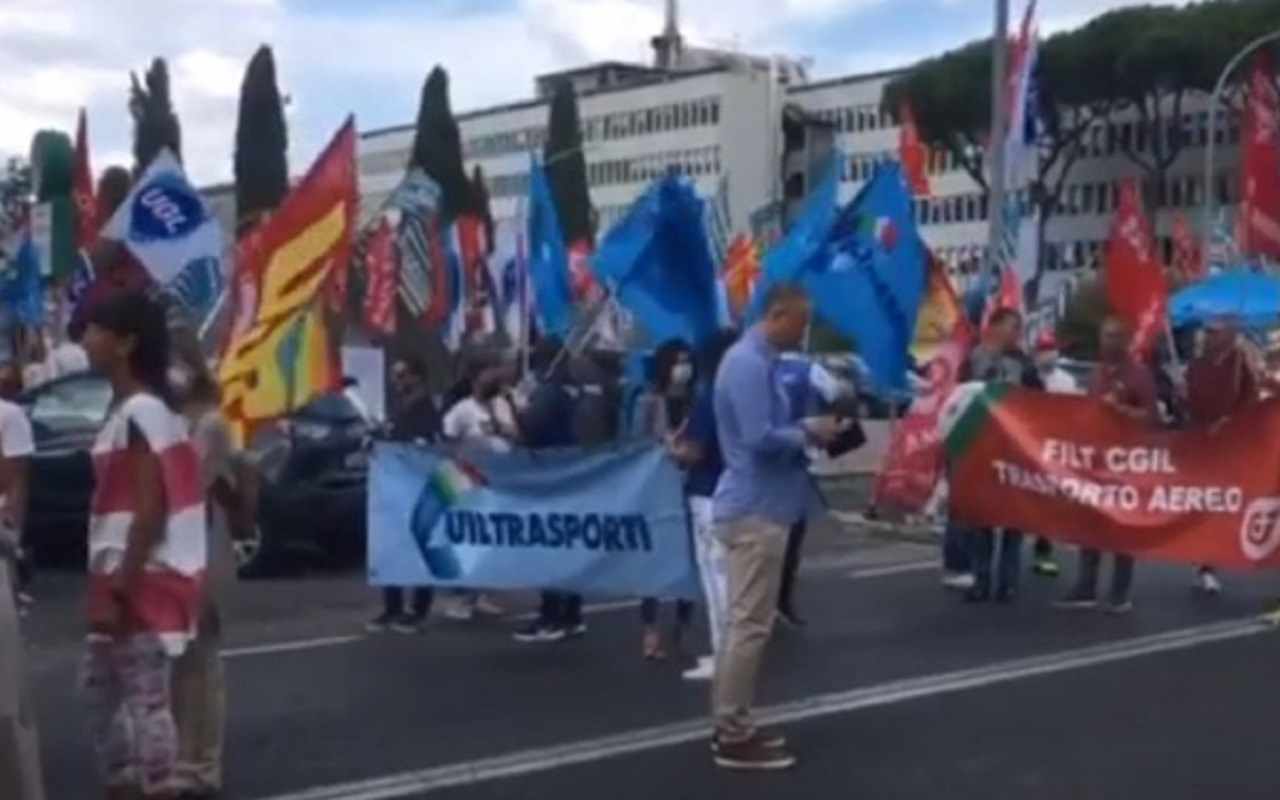 Protesta sindacati