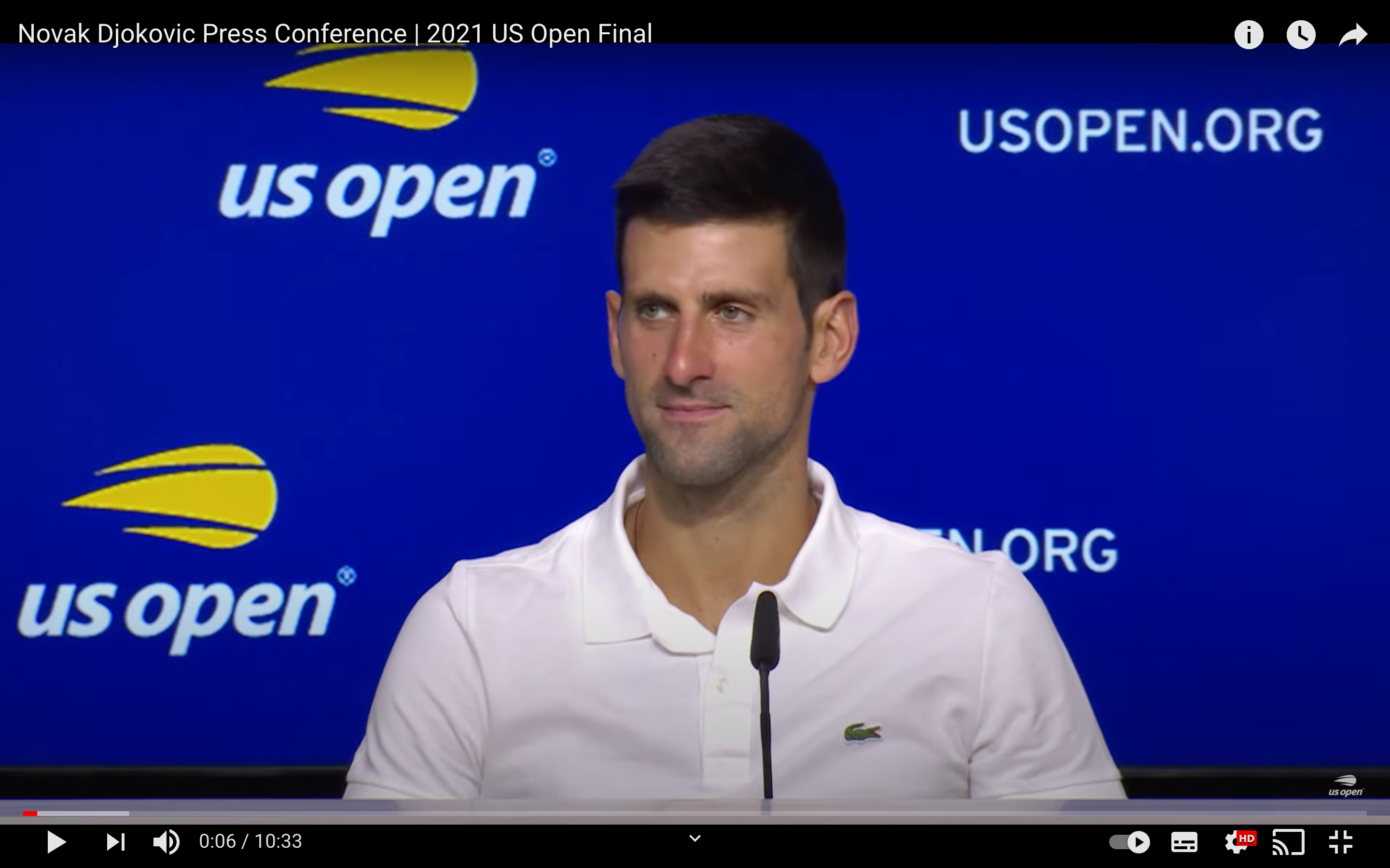 Djokovic in conferenza