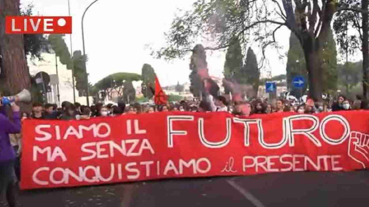 Protesta studenti Roma G20