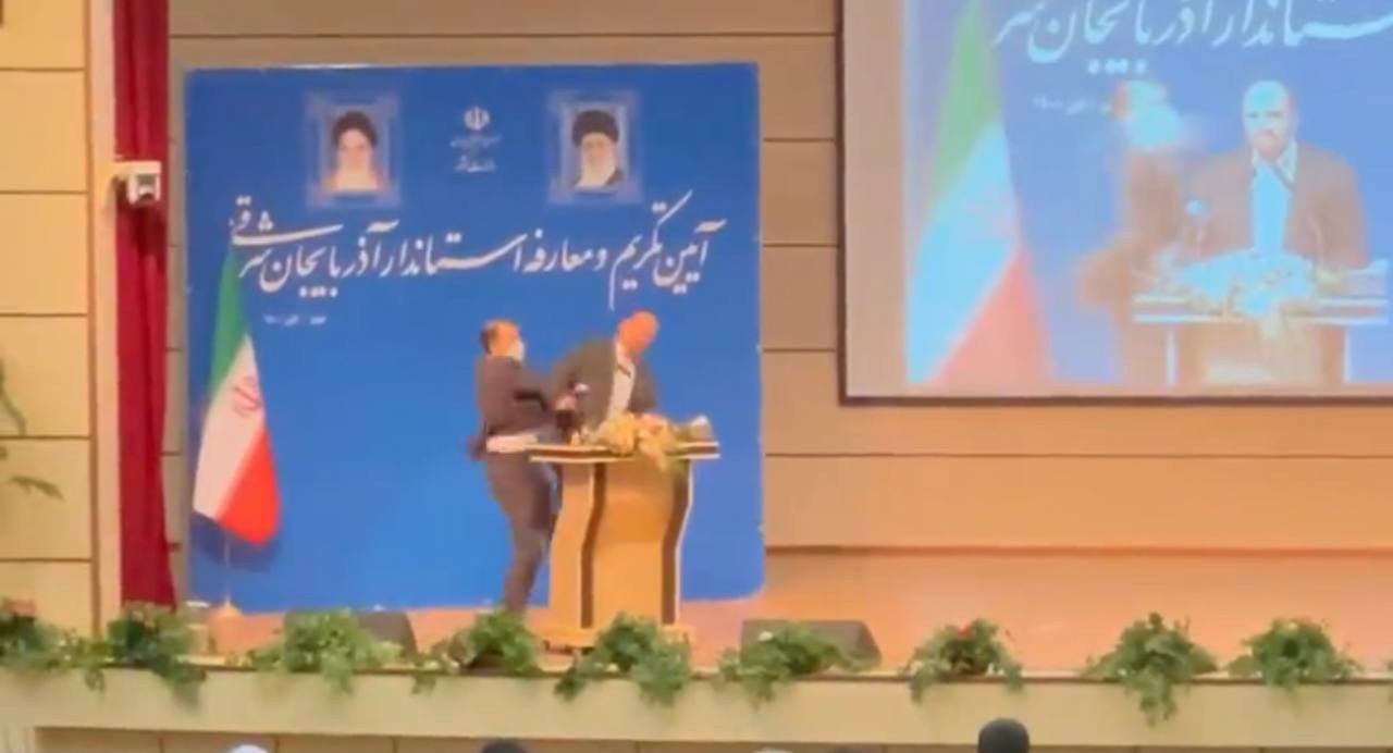 iran governatore preso a schiaffi