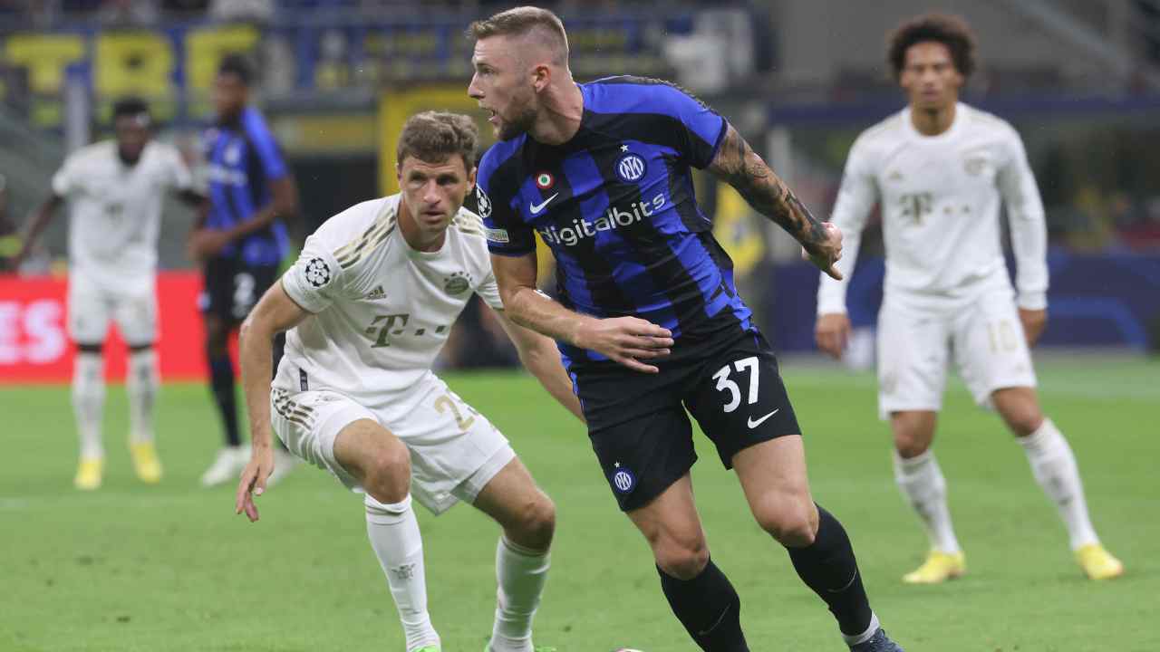 Skriniar contro il Bayern Monaco