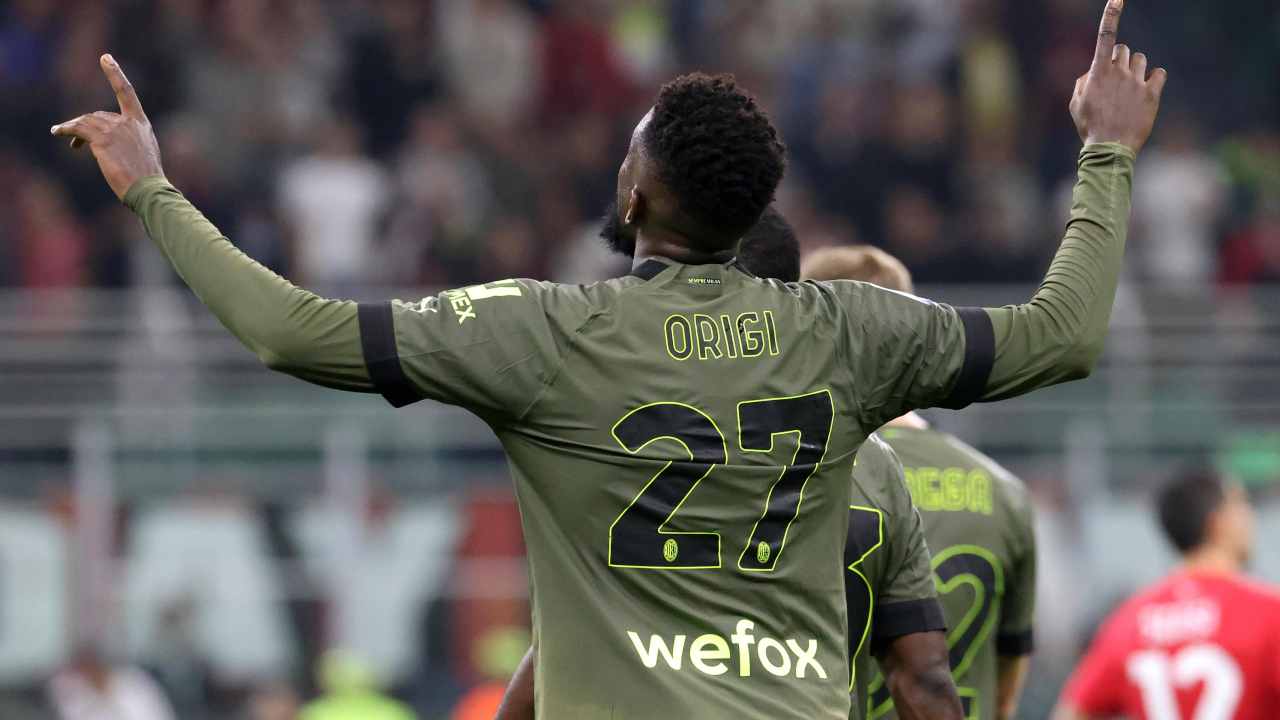 Origi in campo col Milan