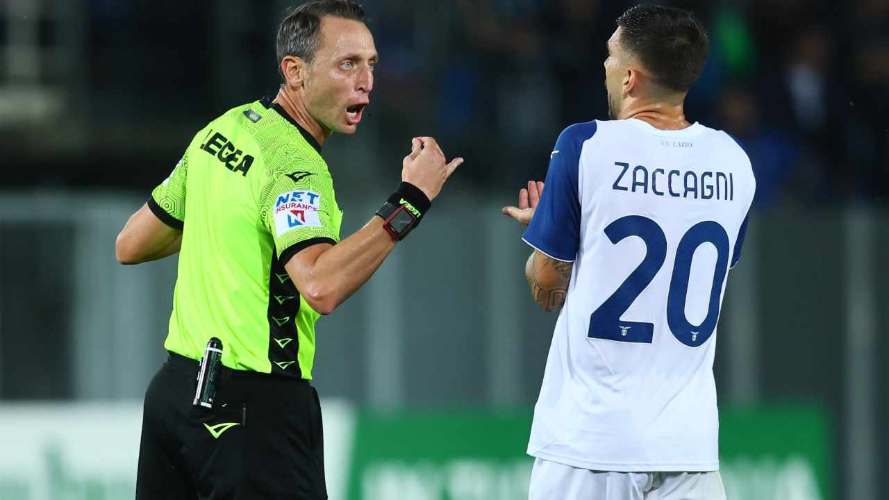 Zaccagni in campo con la Lazio