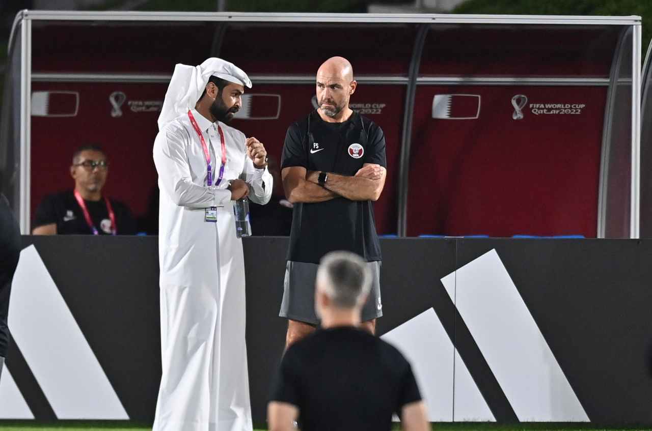 Allenamento della squadra del Qatar