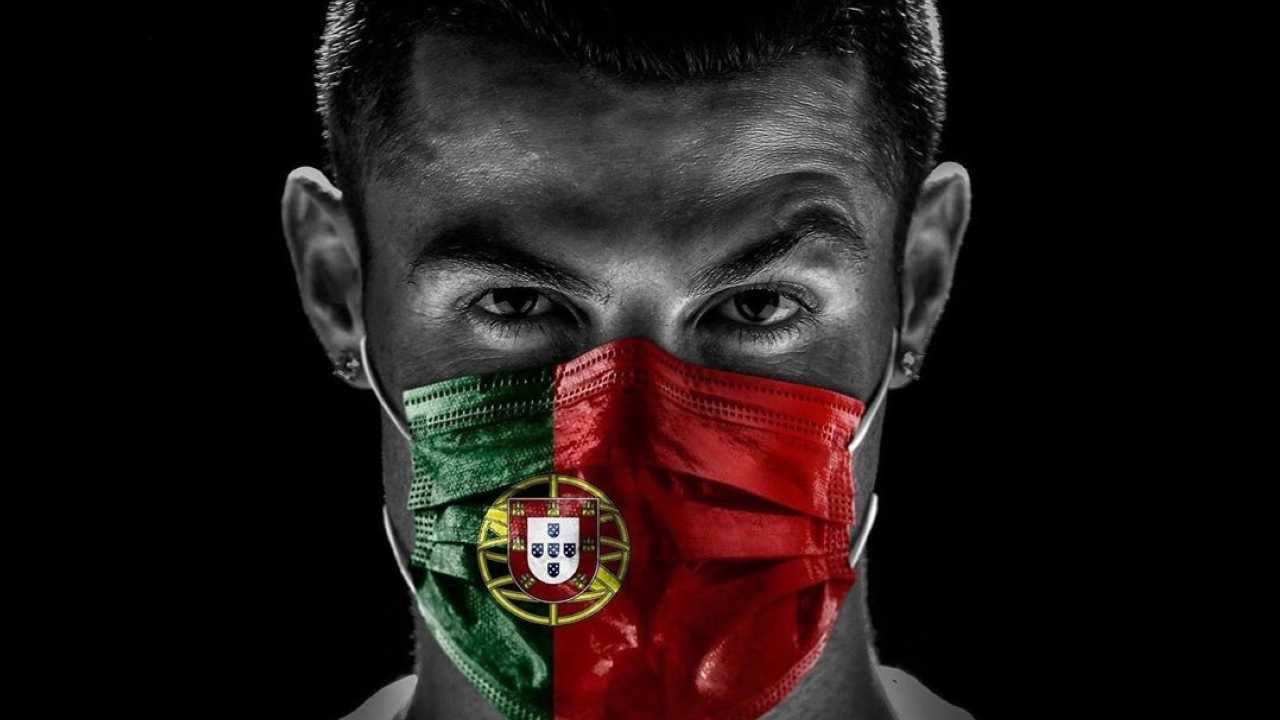 Ronaldo in mascherina