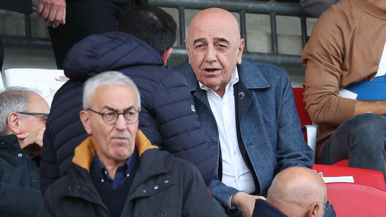 Galliani in tribuna d'onore