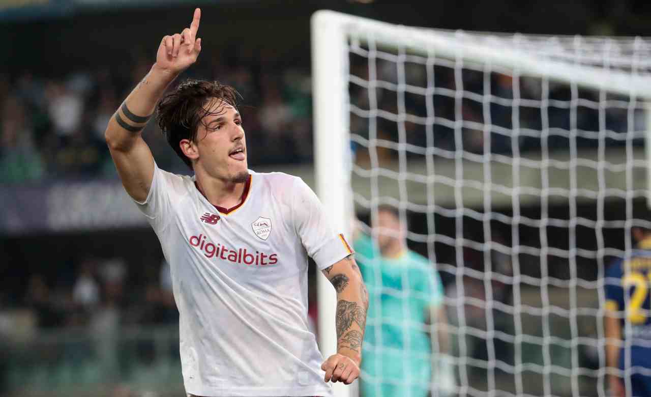 Infortunio di Zaniolo durante Verona-Roma (ANSA)