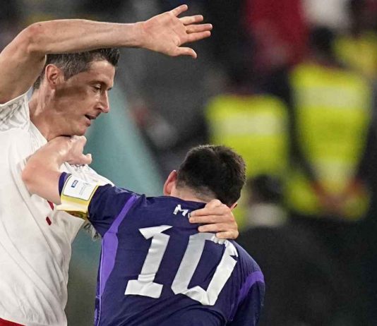 Messi con Lewandowski