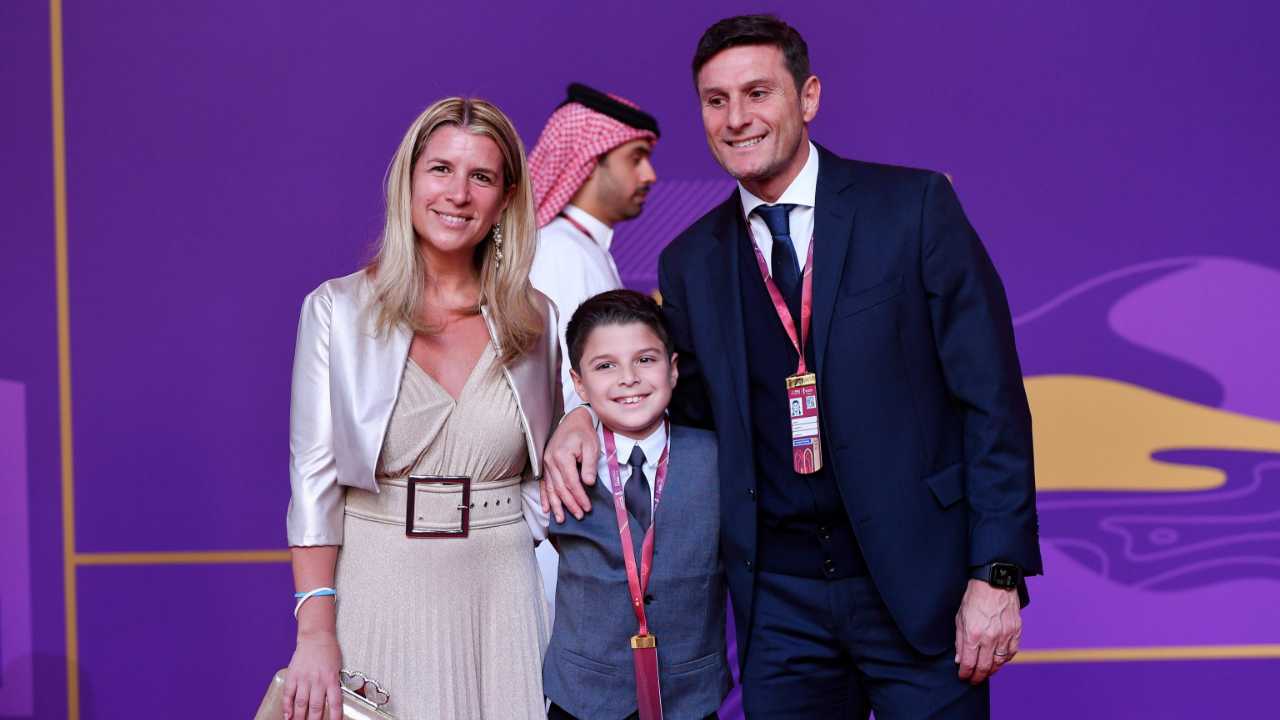 Zanetti e famiglia